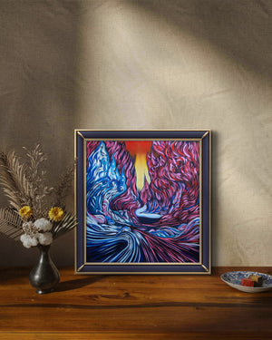 "Winter Ablaze" Fine Art Print
