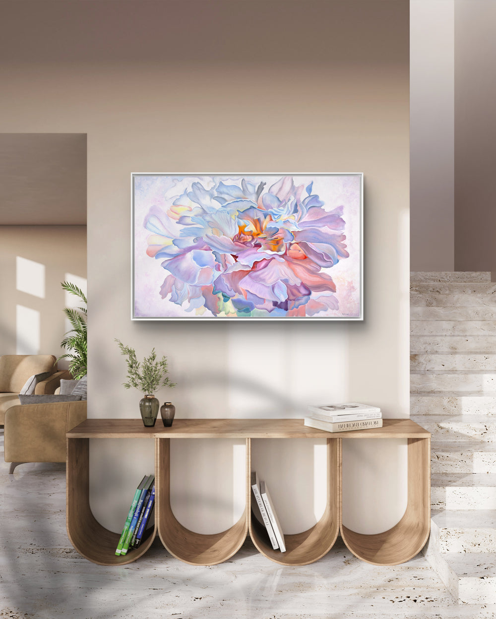 "Intimate Peony" Original Oil Painting