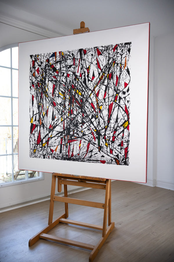 "Winter Victory" Original Mixed Media Painting