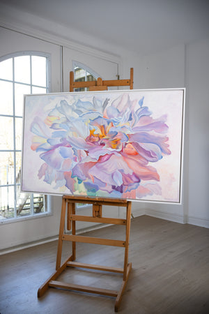 "Intimate Peony" Original Oil Painting