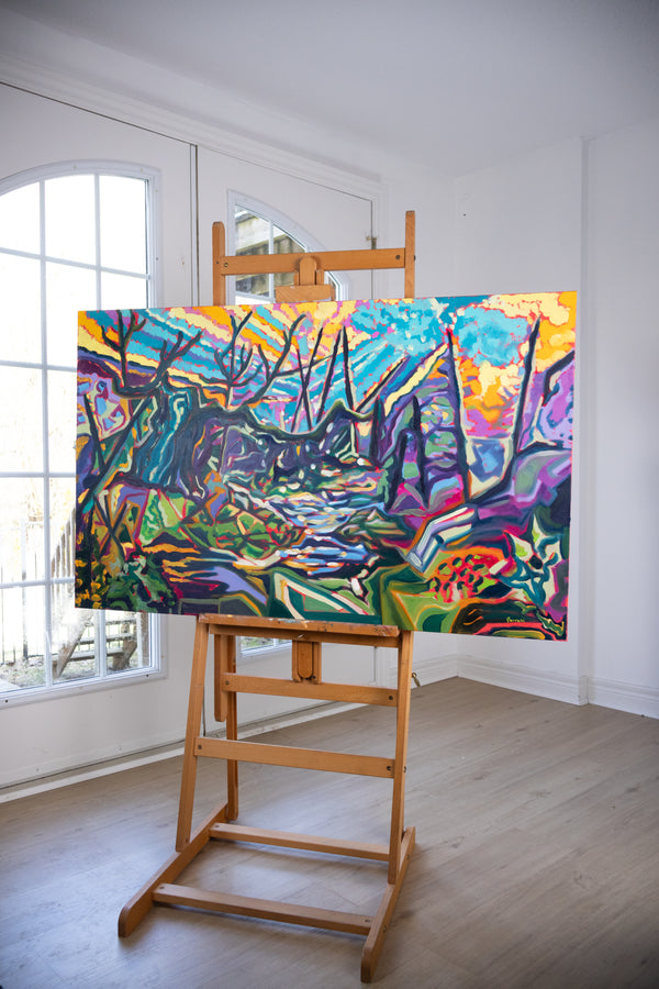 "Whispers of the Woods" Original Oil Painting