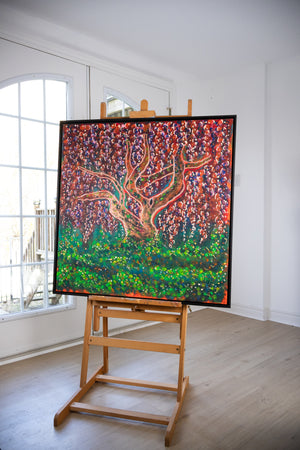 "Willow Whispers" Original Mixed Media Painting