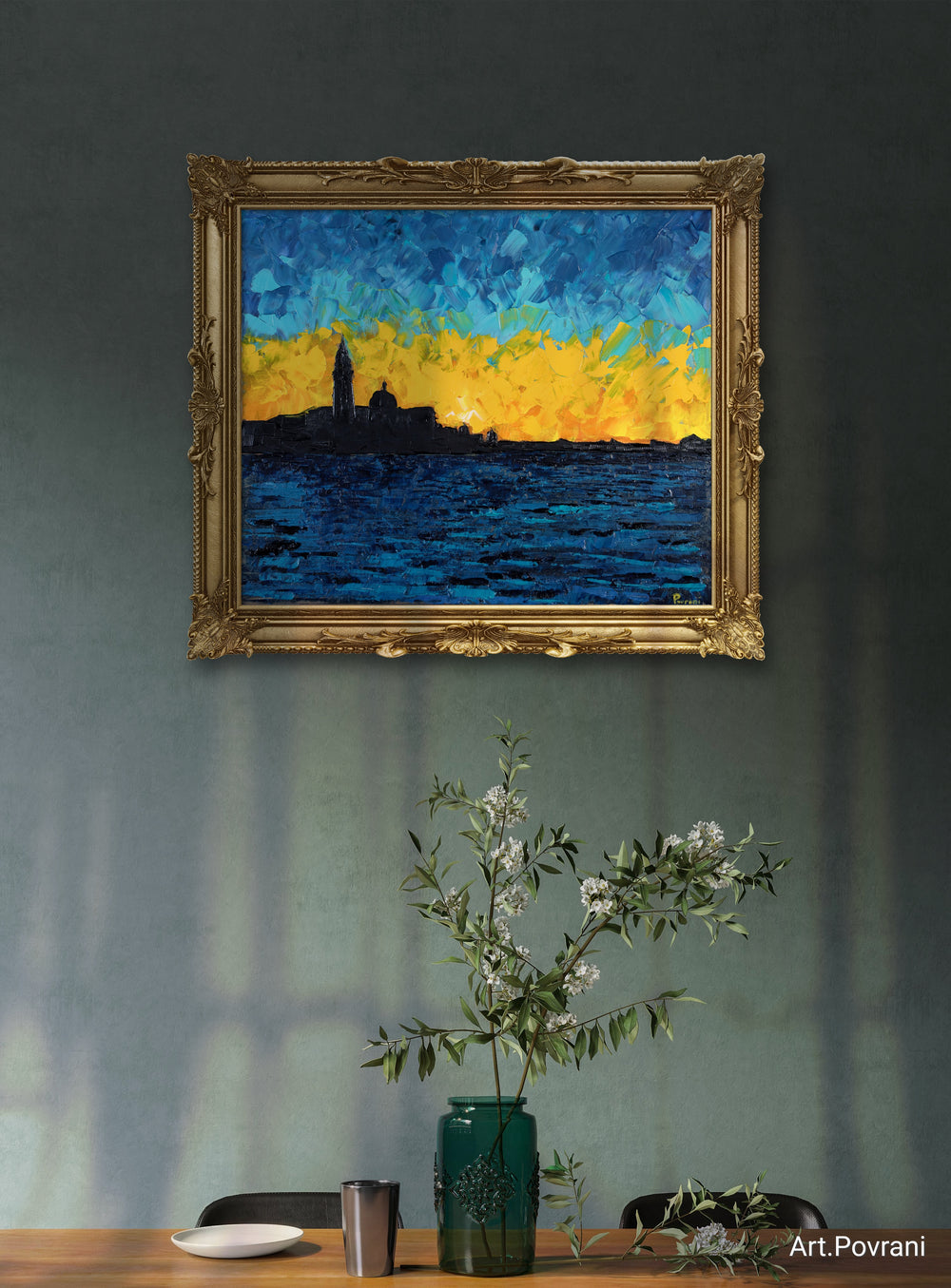 "Venetian Twilight" Original Oil Painting