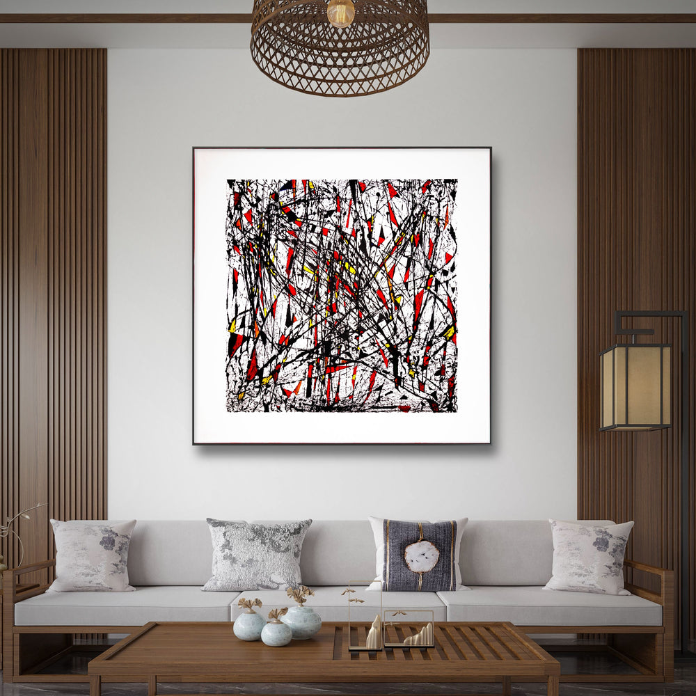 "Winter Victory" Original Mixed Media Painting