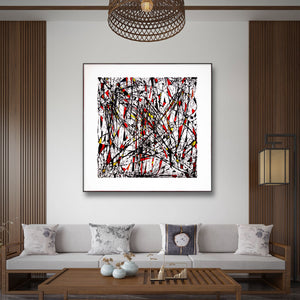 "Winter Victory" Original Mixed Media Painting